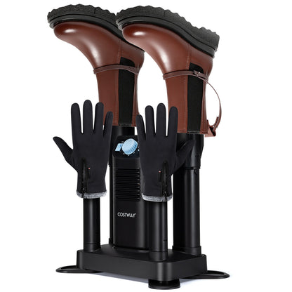 Electric Shoe Boot Dryer, 4 Shoes, 180 Mins Timer, Ozone Disinfection, Black Dryers at Gallery Canada