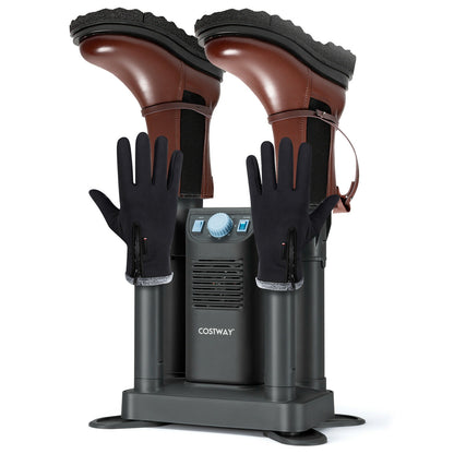 Electric Shoe Boot Dryer, 4 Shoes, 180 Mins Timer, Ozone Disinfection, Gray Dryers at Gallery Canada
