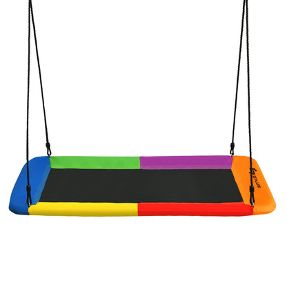 60 Inch Platform Tree Swing, 2 Hanging Straps, Multicolor Swing & Playsets at Gallery Canada