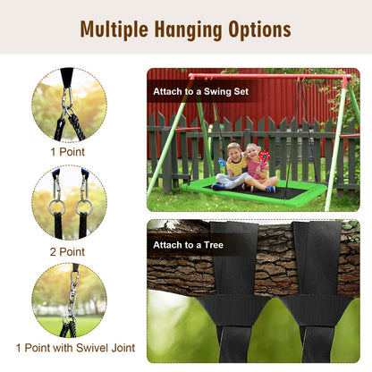 60 Inch Platform Tree Swing, Outdoor, Green Swing & Playsets at Gallery Canada