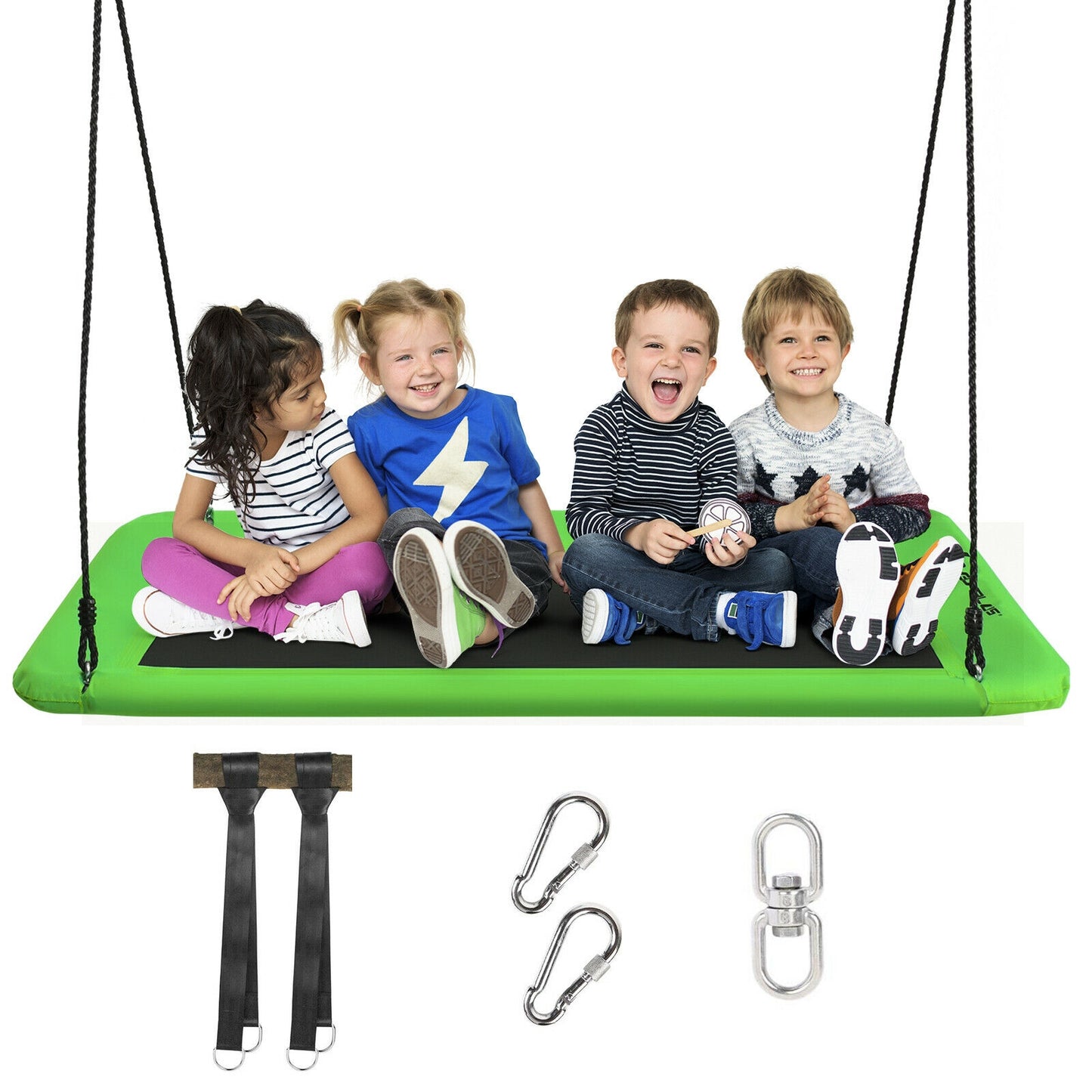 60 Inch Platform Tree Swing, Outdoor, Green Swing & Playsets at Gallery Canada