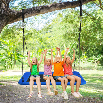 60 Inch Platform Tree Swing With 2 Hanging Straps, Blue Swing & Playsets at Gallery Canada