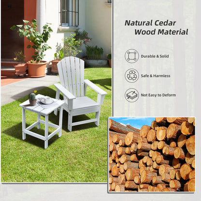 15 Inch Square Wooden Slat Coffee Table, White Patio Coffee Tables at Gallery Canada