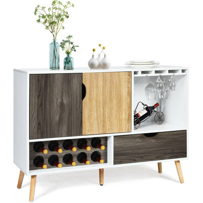 Mid-Century Buffet Sideboard, Wooden Storage Cabinet, White Sideboards Cabinets & Buffets at Gallery Canada