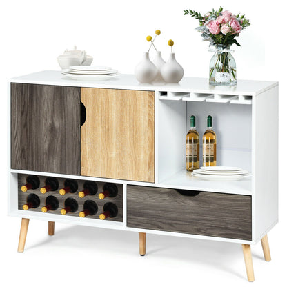 Mid-Century Buffet Sideboard, Wooden Storage Cabinet, White Sideboards Cabinets & Buffets at Gallery Canada