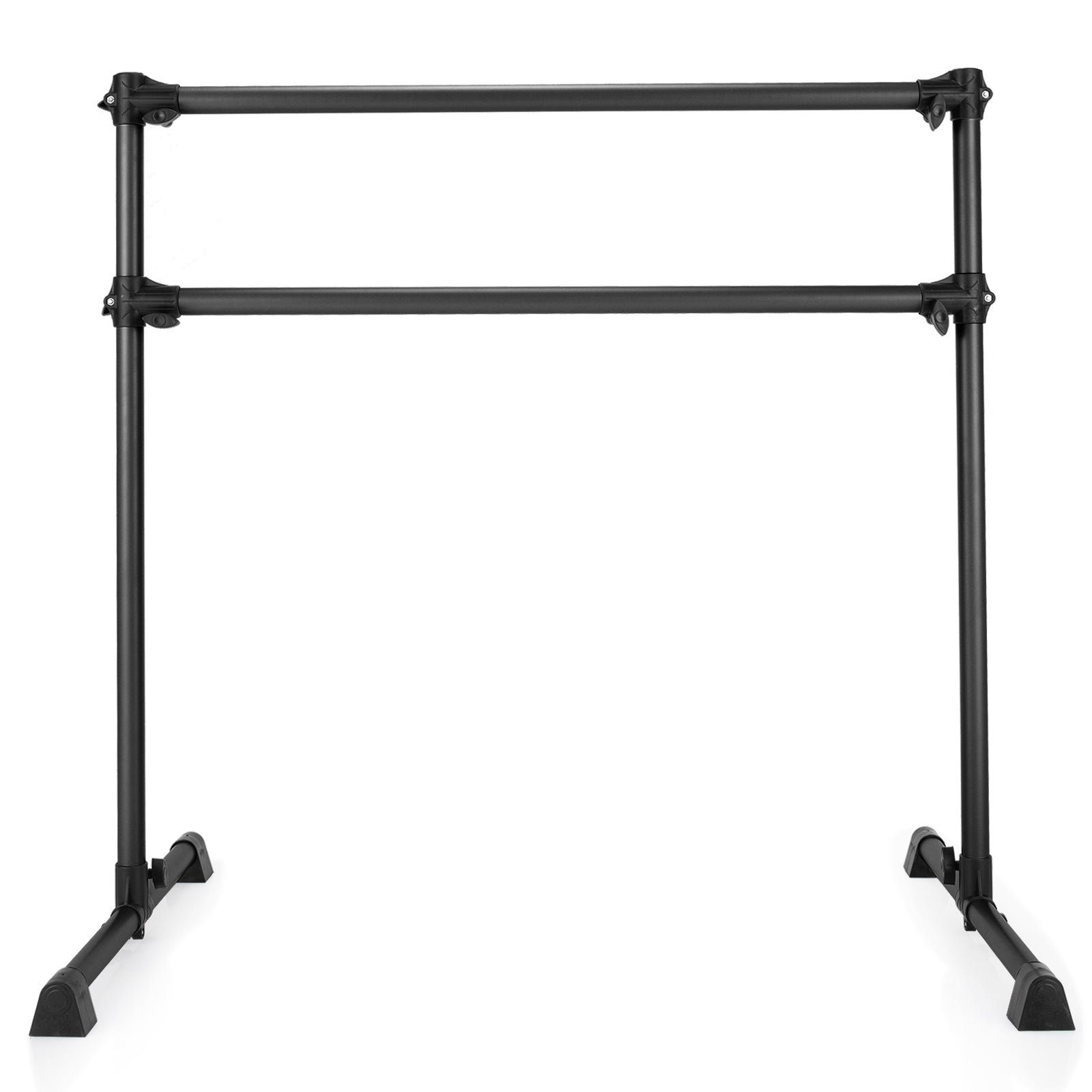 4 Feet Portable Double Freestanding Barre, Black Yoga Accessories Black at Gallery Canada