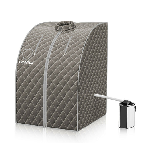 Portable Steam Sauna Spa, 3L Blast-Proof Steamer Chair, Gray