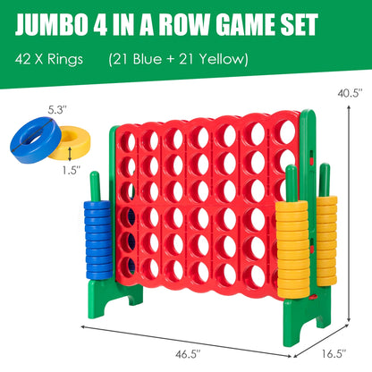 Jumbo 4-To-Score Giant Game Set, 42 Jumbo Rings, Quick-Release Slider, Green Lawn Games at Gallery Canada