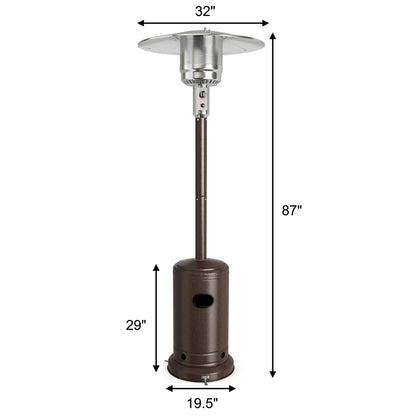 48000 BTU Stainless Steel Patio Heater, Bronze Patio Heaters at Gallery Canada