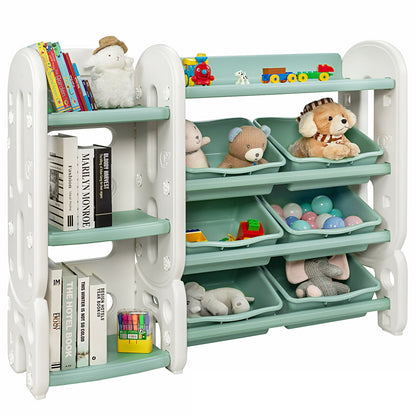 Kids Toy Storage Organizer With Bins, Multi-Layer Shelf, Green Kids Storage at Gallery Canada