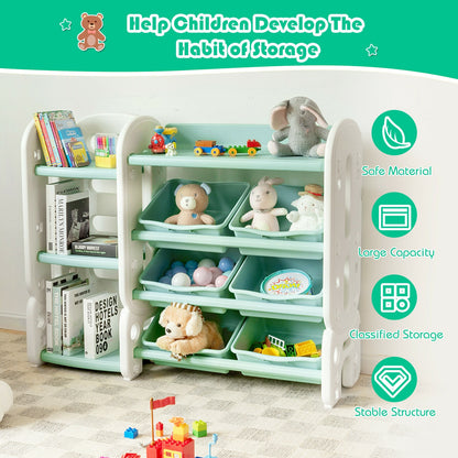 Kids Toy Storage Organizer With Bins, Multi-Layer Shelf, Green Kids Storage at Gallery Canada