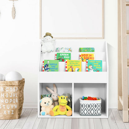 Kids Wooden Bookshelf, Toy Storage Cabinet, White Kids Storage at Gallery Canada
