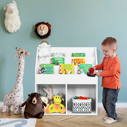 Kids Wooden Bookshelf, Toy Storage Cabinet, White Kids Storage at Gallery Canada