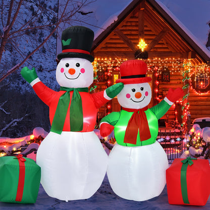 6 Feet Inflatable Snowmen Christmas Decoration, White Christmas Inflatables at Gallery Canada