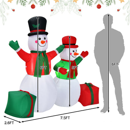 6 Feet Inflatable Snowmen Christmas Decoration, White Christmas Inflatables at Gallery Canada