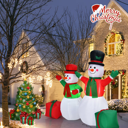 6 Feet Inflatable Snowmen Christmas Decoration, White Christmas Inflatables at Gallery Canada