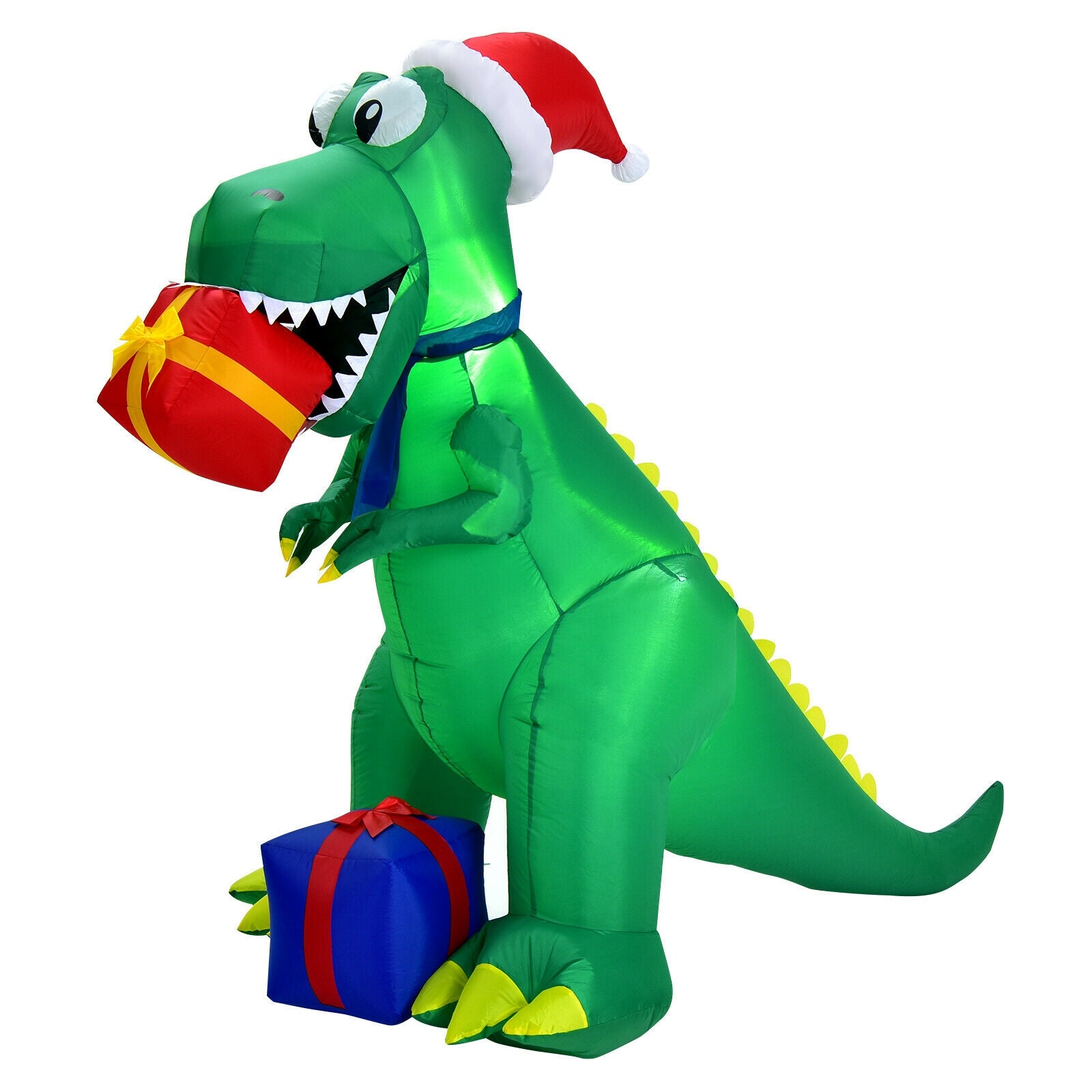 6 Feet Christmas Inflatable Dinosaur, Indoor Outdoor, Green Christmas Inflatables Green at Gallery Canada