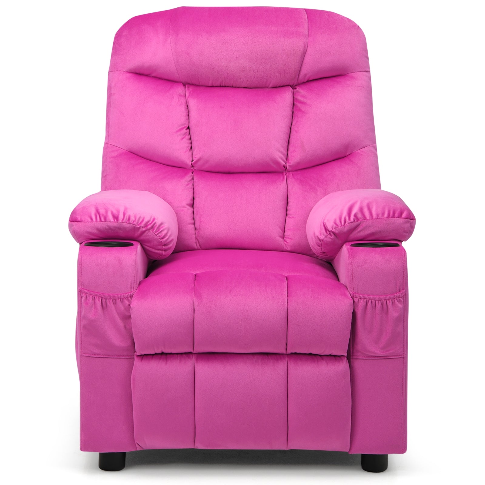 Kids Recliner Chair, Cup Holder, Footrest, Pink Kids Chairs & Seating at Gallery Canada