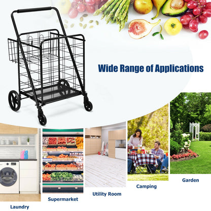 Heavy Duty Folding Utility Cart, Black Kitchen Tools at Gallery Canada