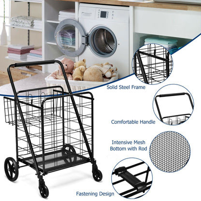 Heavy Duty Folding Utility Cart, Black Kitchen Tools at Gallery Canada