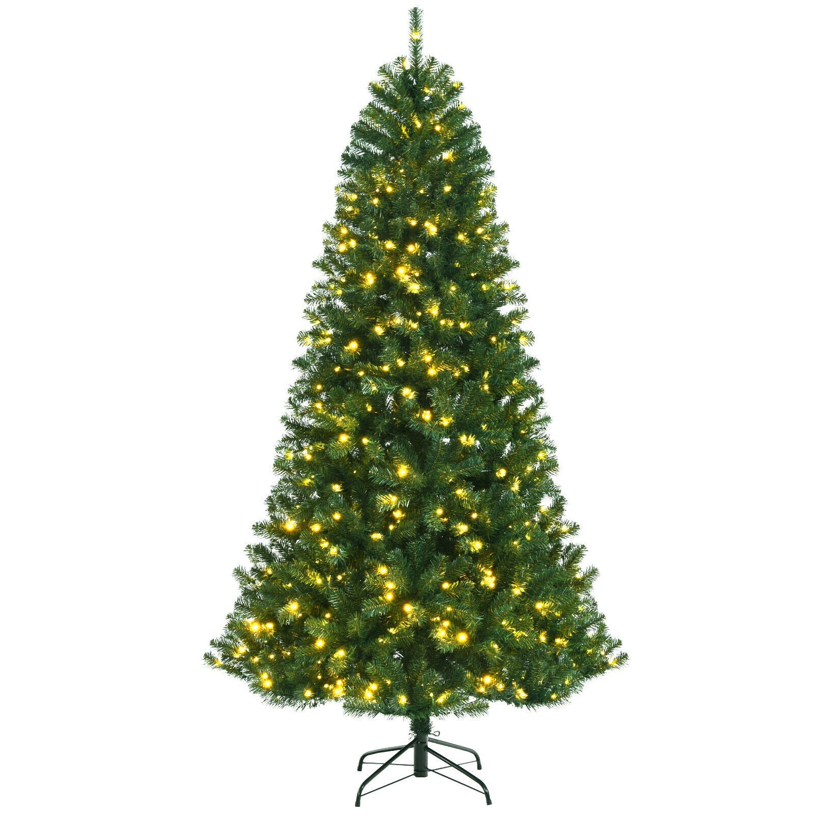 Artificial Hinged Christmas Tree, 6', Remote Control LED Lights, Green Christmas Tree at Gallery Canada
