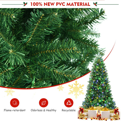 Artificial Hinged Christmas Tree, 6', Remote Control LED Lights, Green Christmas Tree at Gallery Canada