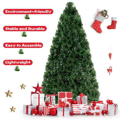 6 ft Fiber Optic Artificial PVC Christmas Tree, Green Christmas Tree at Gallery Canada