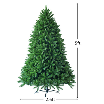 5 Feet Artificial Fir Christmas Tree, 600 Branch Tips, Green Christmas Tree at Gallery Canada