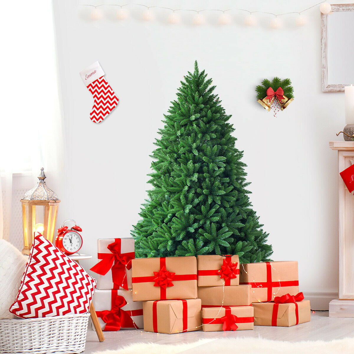 5 Feet Artificial Fir Christmas Tree, 600 Branch Tips, Green Christmas Tree at Gallery Canada