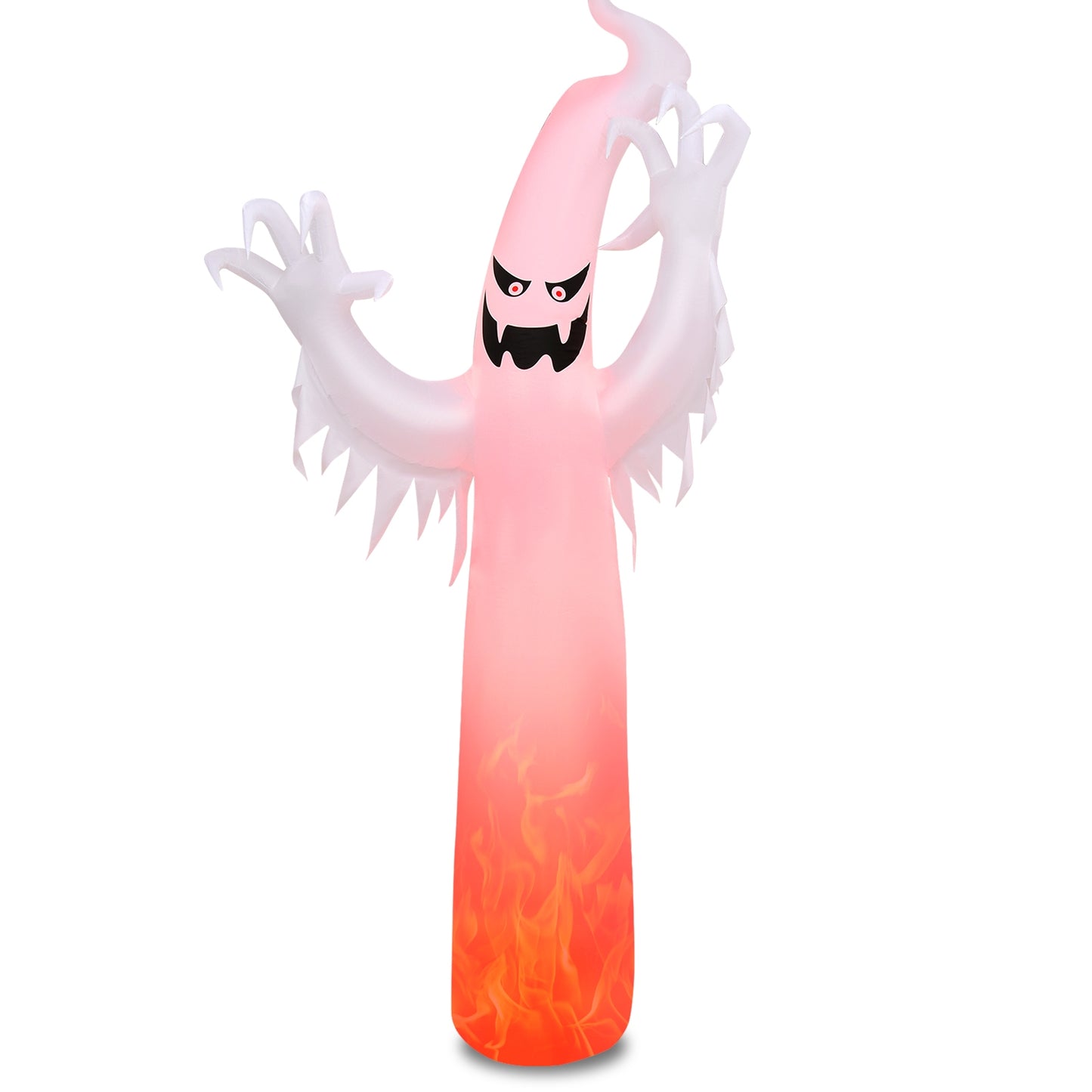 12 Feet Halloween Inflatable Decoration, Built-in LED Lights, White Halloween at Gallery Canada
