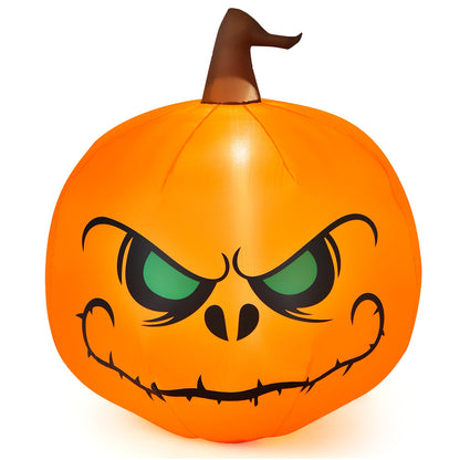 4 Feet Halloween Inflatable Pumpkin With LED Light, Orange Halloween Orange at Gallery Canada