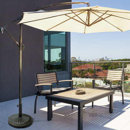 31.5 Lbs Heavy-Duty Outdoor Umbrella Base, Black, Bronze Outdoor Umbrella Bases at Gallery Canada