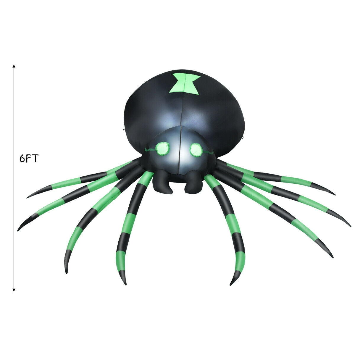6 Feet Halloween Inflatable Spider, Black Halloween at Gallery Canada