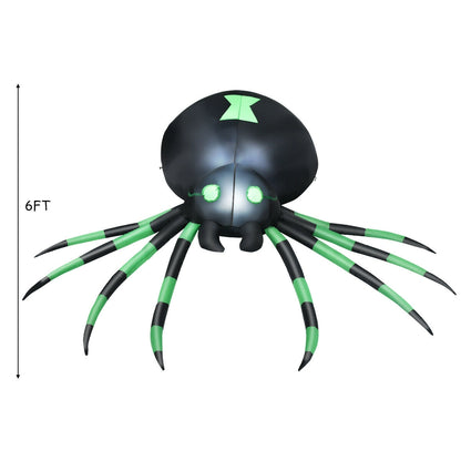 6 Feet Halloween Inflatable Spider, Black Halloween at Gallery Canada