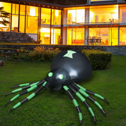 6 Feet Halloween Inflatable Spider, Black Halloween at Gallery Canada