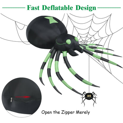 6 Feet Halloween Inflatable Spider, Black Halloween at Gallery Canada