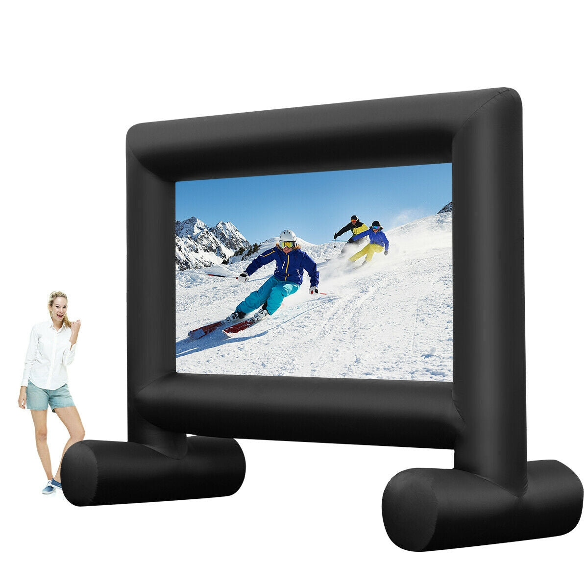 Inflatable Outdoor Movie Projector Screen, 16 Feet, With Blower And Carrying Bag Game Room at Gallery Canada