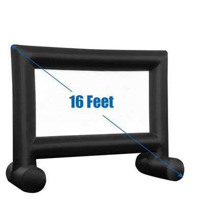 Inflatable Outdoor Movie Projector Screen, 16 Feet, With Blower And Carrying Bag Game Room at Gallery Canada