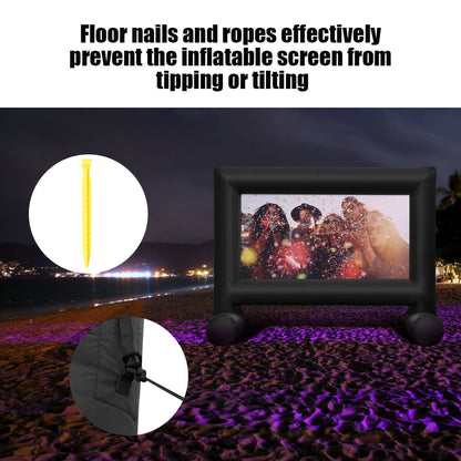 Inflatable Outdoor Movie Projector Screen, 16 Feet, With Blower And Carrying Bag Game Room at Gallery Canada