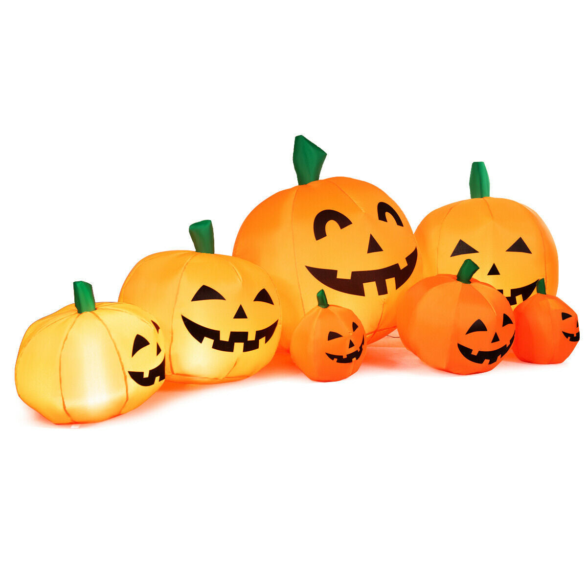 7.5 Feet Halloween Inflatable Pumpkin Patch With LED Lights, Orange Halloween at Gallery Canada