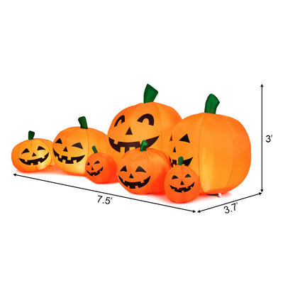 7.5 Feet Halloween Inflatable Pumpkin Patch With LED Lights, Orange Halloween at Gallery Canada