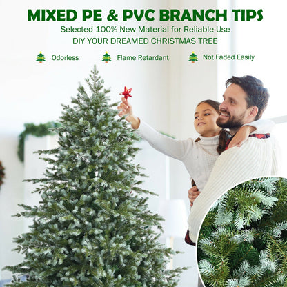 6 Feet Artificial Christmas Spruce Hinged Tree, Green Christmas Tree at Gallery Canada