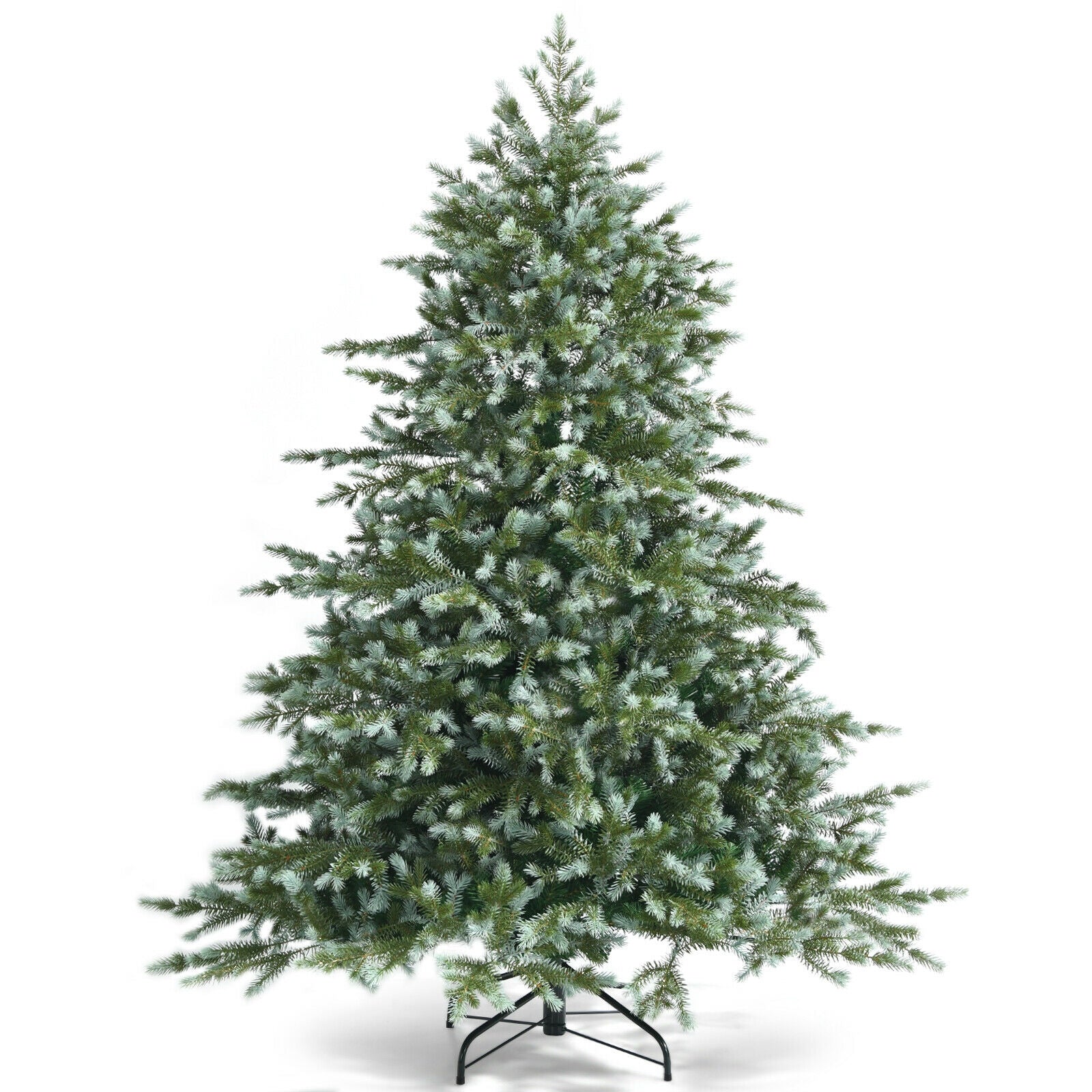 6 Feet Artificial Christmas Spruce Hinged Tree, Green Christmas Tree Green at Gallery Canada
