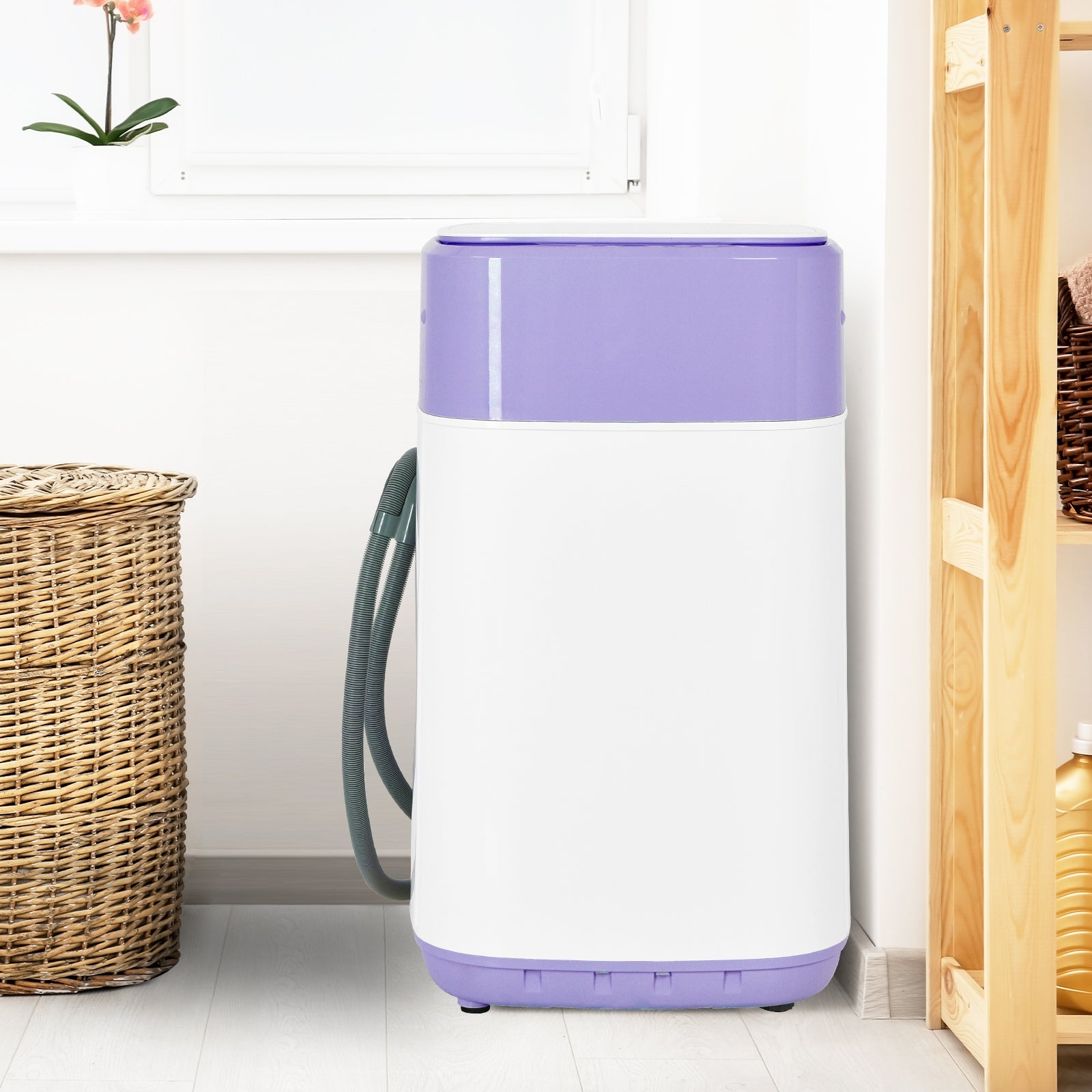 8lbs Portable Automatic Washing Machine, Purple Washing Machines at Gallery Canada