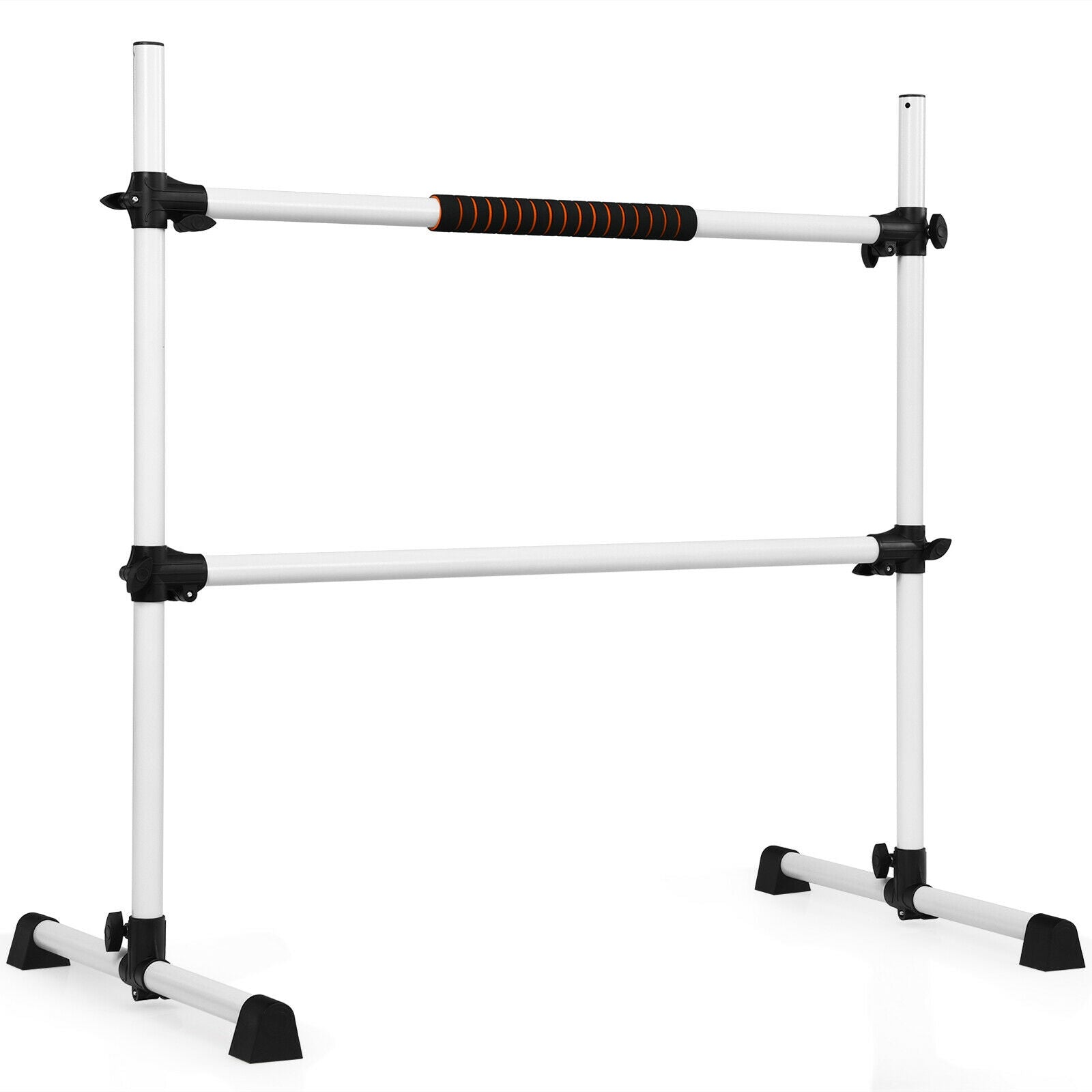 4 Feet Portable Freestanding Ballet Barre, Gray Yoga Accessories Gray at Gallery Canada