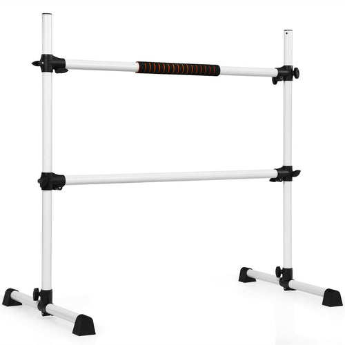 4 Feet Portable Freestanding Ballet Barre, Gray