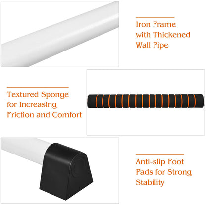 4 Feet Portable Freestanding Ballet Barre, Gray Yoga Accessories at Gallery Canada