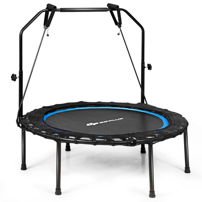 40 Inch Foldable Rebounder, Adjustable Resistance Bands, Blue Trampolines at Gallery Canada