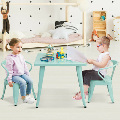 Set Of 2 Steel Armchair Stackable Kids Chairs, Multicolor Kids Table & Chair Sets at Gallery Canada