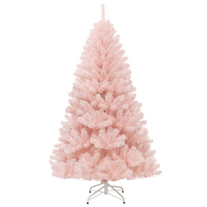 6 Feet Artificial Christmas Tree, Hinged Full Fir, Pink Christmas Tree at Gallery Canada